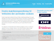 Tablet Screenshot of minecookies.org